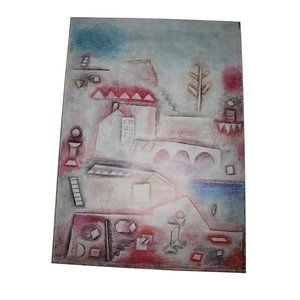 Paul Klee Place of Discovery Print Vintage 53875